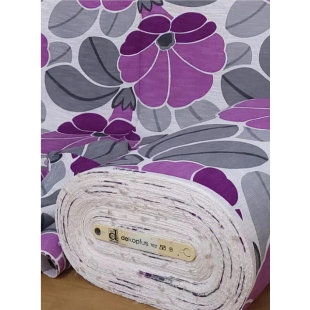 Mid-Century Modern German Dekoplus Fabric Bale for Curtains, 1970s For Sale - Image 4 of 6