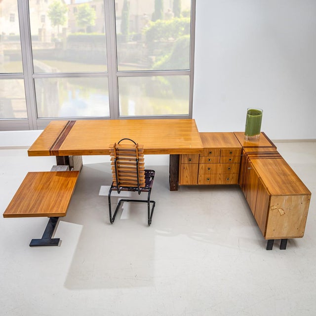 Large U-Shaped Executive Desk, Italy, 1960s For Sale - Image 4 of 13