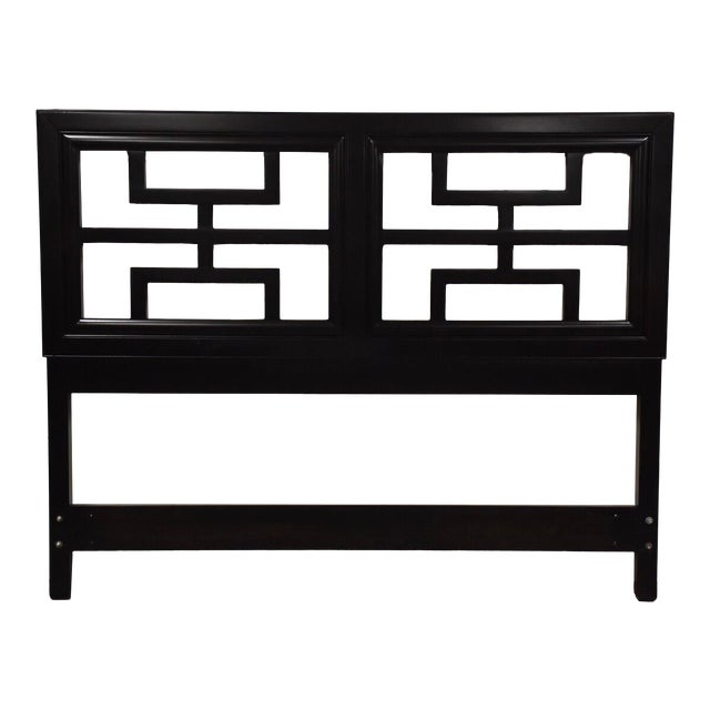 Chin Hua Black Lacquer Queen Headboard Chairish