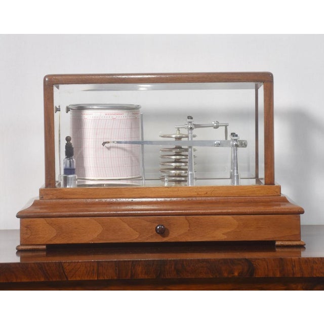 Walnut Cased Barograph, 1890s For Sale - Image 11 of 11