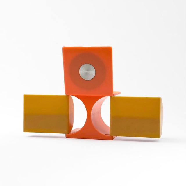 Glass Vintage Vanity Box in Plastic with Mirror, 1970s For Sale - Image 7 of 11