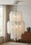 1960s Vintage Italian White Glass Spiral Chandelier – Mid-Century Modern For Sale - Image 5 of 6