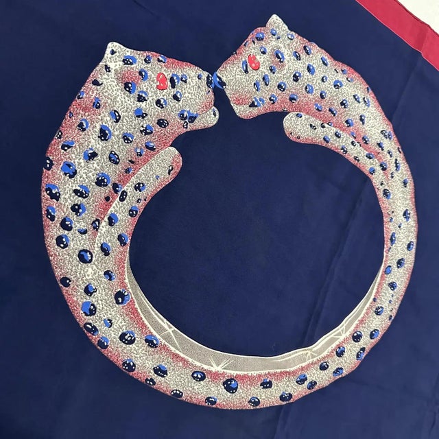 An Amazing 1990s Panther Ring Scarf by Cartier For Sale - Image 10 of 12