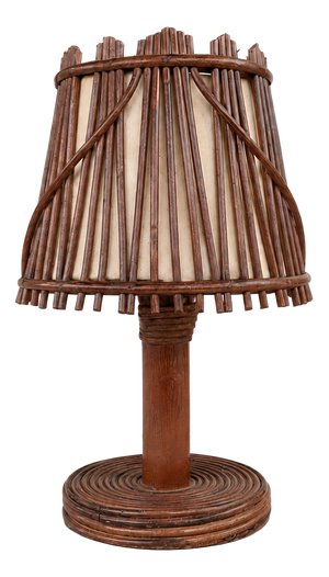 Stained Cane Table Lamp, 1960s