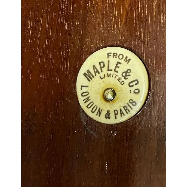 Mahogany Inlaid Revolving Bookcases from Maple and Co., 1890s, Set of 2 For Sale - Image 3 of 8