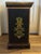 Asian Style Vintage Asian-Style Black Lacquer Cabinet / Nightstand, Hand-Painted Floral Motifs For Sale - Image 4 of 9