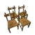 Brown 1970s Vintage French Rush Seat Chairs - Set of 4 For Sale - Image 8 of 8