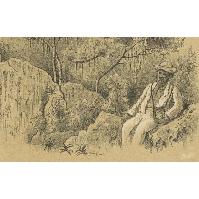 Antique Landscape Illustration of Christoffelberg Curaçao Summit Ascent, 1888 For Sale - Image 4 of 10