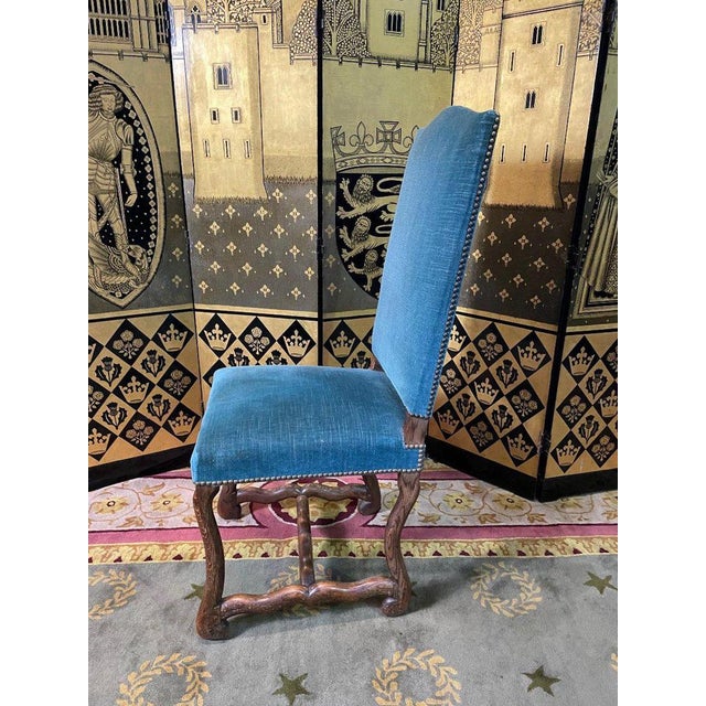 Louis XIII Chairs in the style of sheep Bone, Set of 6 For Sale - Image 7 of 10