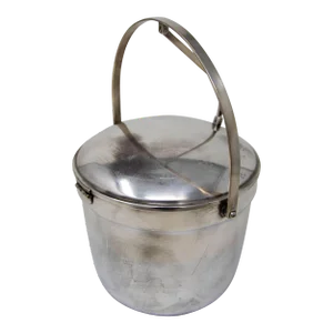 Vintage Art Deco Chrome Mid-Century Ice Bucket