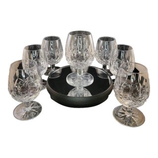 Waterford Crystal Lismore Small Brandy Glasses - Set of Eight For Sale