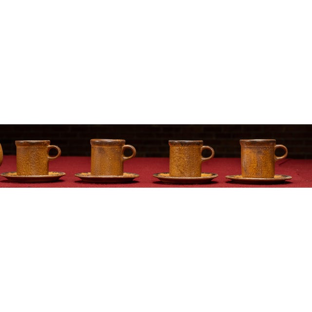 Rustic Vintage 20-Piece McCoy Pottery "Canyon Mesa" Dinner & Tea Set For Sale - Image 3 of 13