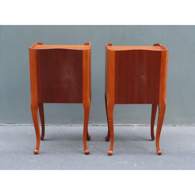 Pair of French Louis XV Style Side Tables Nightstands For Sale - Image 10 of 14