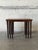 Mid-Century Modern Rosewood Nesting Tables Set of 3 With Slim Tapered Legs Vintage Mid-Century Modern 1960s For Sale - Image 3 of 11