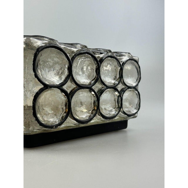 Ceiling Lamp in Glass & Metal from Glashütte Limburg, 1970s For Sale - Image 9 of 18