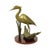 Metal Hollywood Regency Brass Heron Statue on Wooden Base, 1970s For Sale - Image 7 of 16