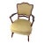 Early 20th Century Mahogany Office Armchair With Patterned Upholstery For Sale