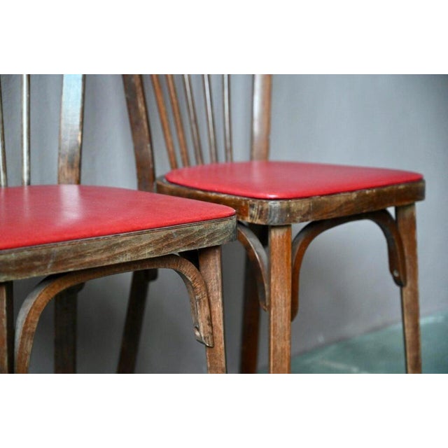 Vintage Bistro Chairs from Baumann, 1950s, Set of 2 For Sale - Image 11 of 12