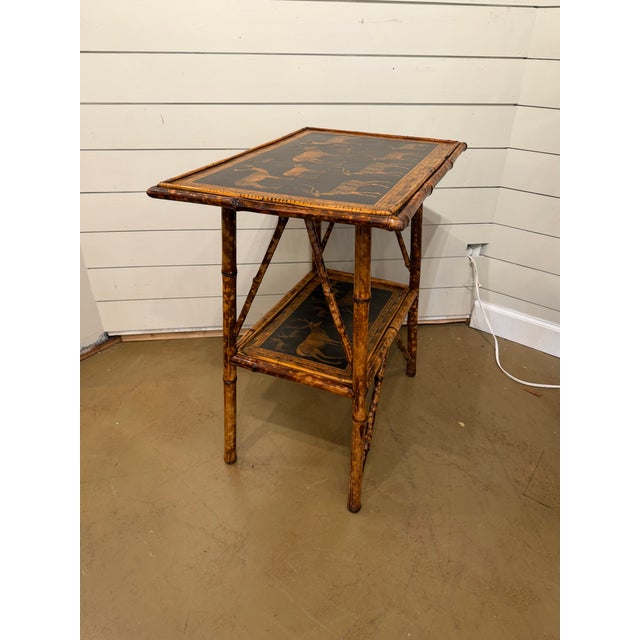 19th Century English Decoupage Side Table For Sale - Image 9 of 9