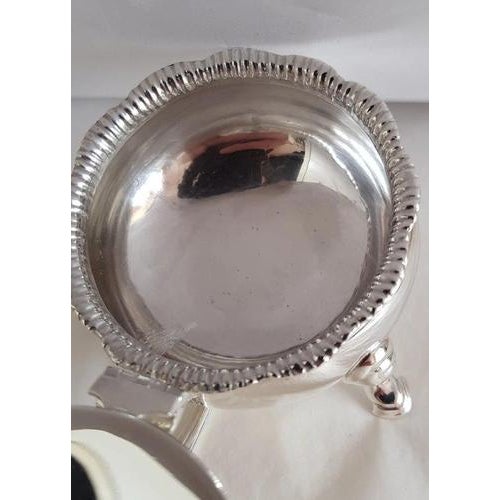 Metal Sterling Silver Mustard Pot and Spoon from Edward Barnard & Sons, London, 1960, Set of 2 For Sale - Image 7 of 18