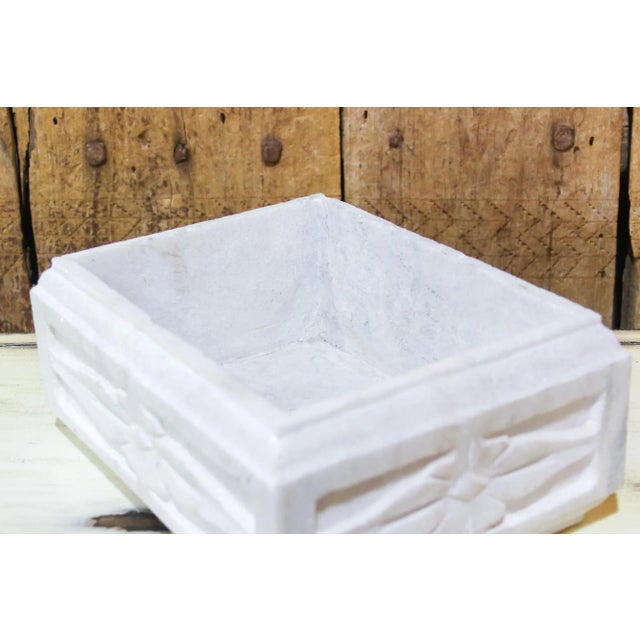 2010s Hand Carved Marble Kundi For Sale - Image 5 of 7