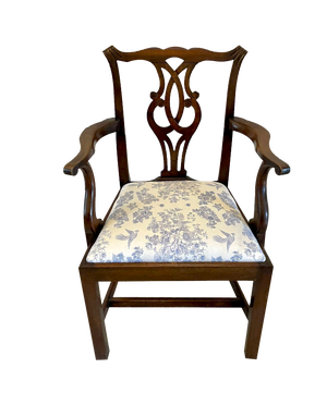 Victorian Mahogany Desk Chair, 1880s
