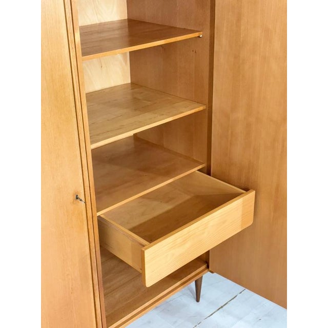 Mid-Century Wardrobe or Linen Closet in Wood For Sale - Image 4 of 18