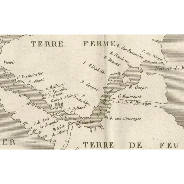 Map of Tierra Del Fuego and the Straits of Magellan and Le Maire, 1760s For Sale - Image 4 of 10
