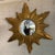 Mid 20th Century Petite Gilt Sunburst Convex Wall Mirror For Sale - Image 4 of 7
