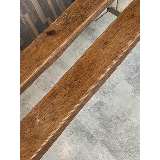 Vintage Farmhouse Benches in Oak, 1950s, Set of 2 For Sale - Image 15 of 18