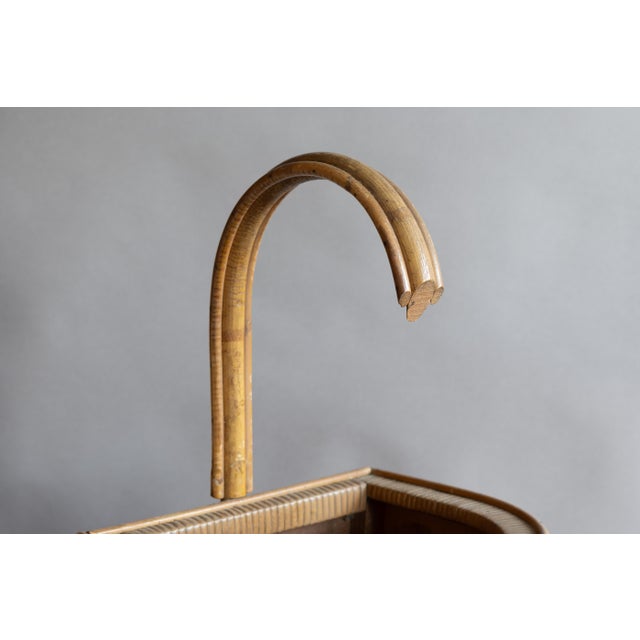 Vintage Umbrella Stand in Bamboo, 1930 For Sale - Image 4 of 8