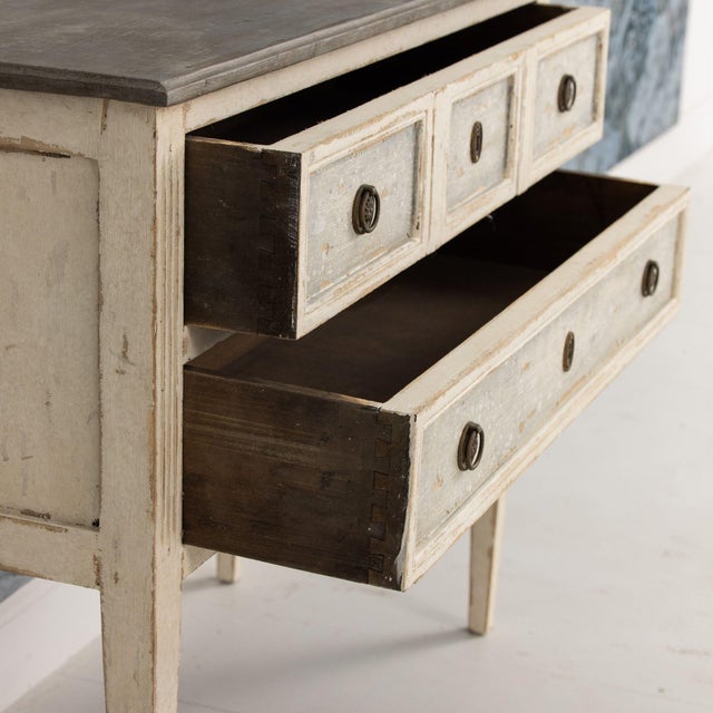 French Louis XVI Style Bedside Commode in Original Paint, Circa 1910 For Sale - Image 12 of 16