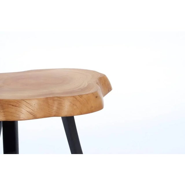 Unique signed table by jörg pietschmann table, olive, bog oak measures: h 43 x w 52 x d 43 cm polished oil finish. In...