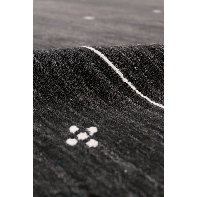 Modern Pasargad Home Gramercy Charcoal Area Rug, 4' 0'' X 6' 0'' For Sale - Image 3 of 5