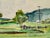 Rustic Henry Emil Salloch Original Watercolor on Paper Country Pasture, 1944. For Sale - Image 3 of 6