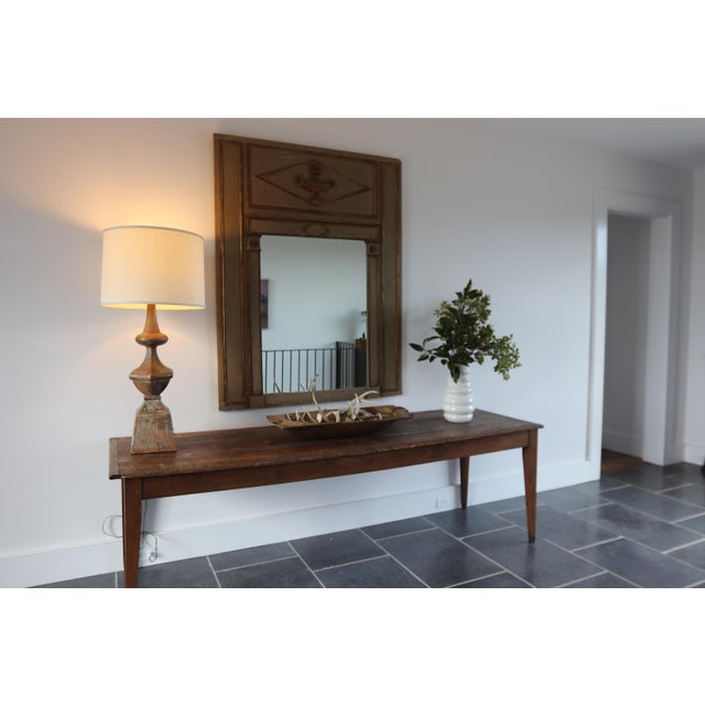 Antique French Oak Farm Table For Sale - Image 9 of 12