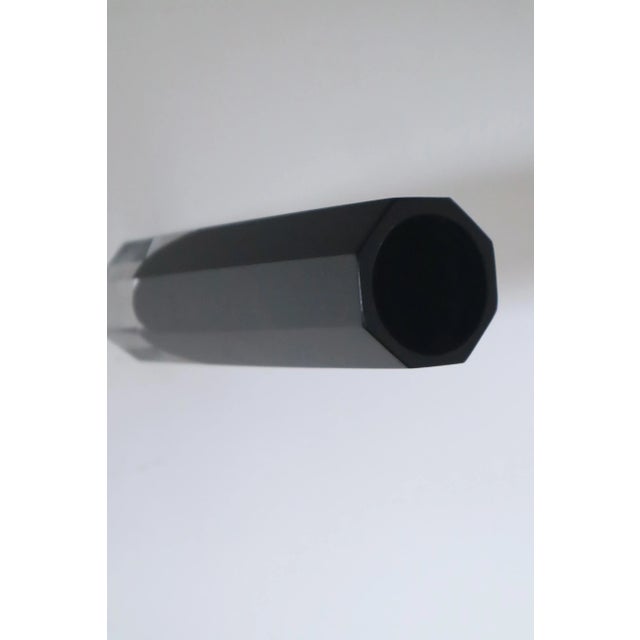 Black Murano Block Vase, 1960s For Sale - Image 6 of 12