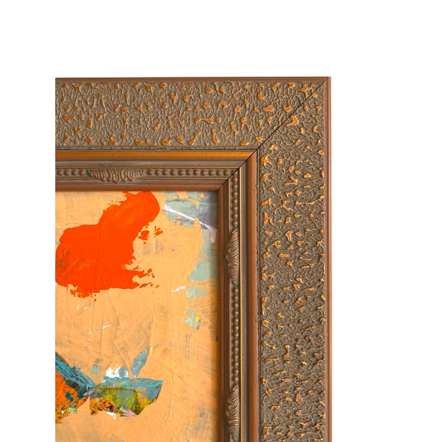 Abstract Original Painting With Vintage Frame by Jessalin Beutler "Between Two Sides" For Sale - Image 3 of 3