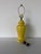 Striking 1970s Vintage Yellow Ginger Jar Ceramic Table Lamp featuring a bold glossy yellow glaze and elegant urn-form...