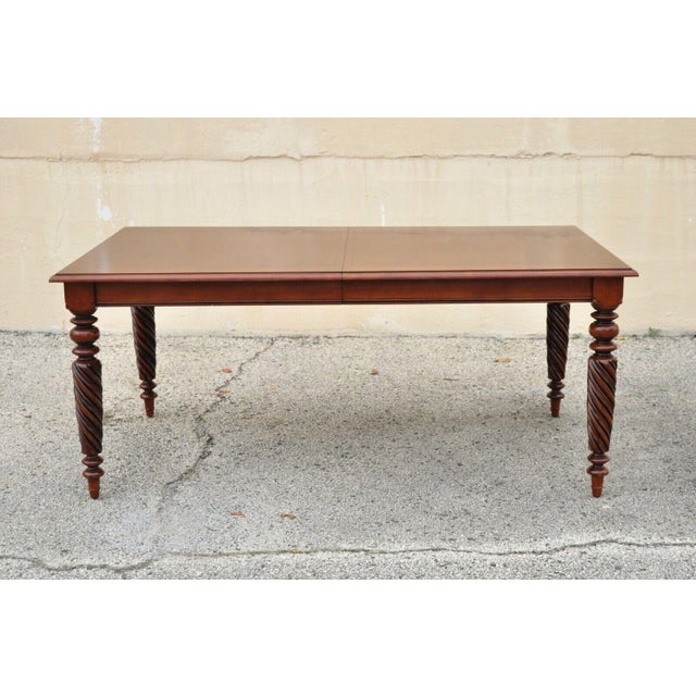 Ethan Allen British Classics Cherry Wood Rectangular Dining Table