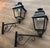 1950s Pair of Substantial Exterior Iron Lanterns on Brackets For Sale - Image 10 of 12