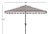Contemporary Vienna 11 Ft Crank Umbrella - Gray/White For Sale - Image 3 of 4