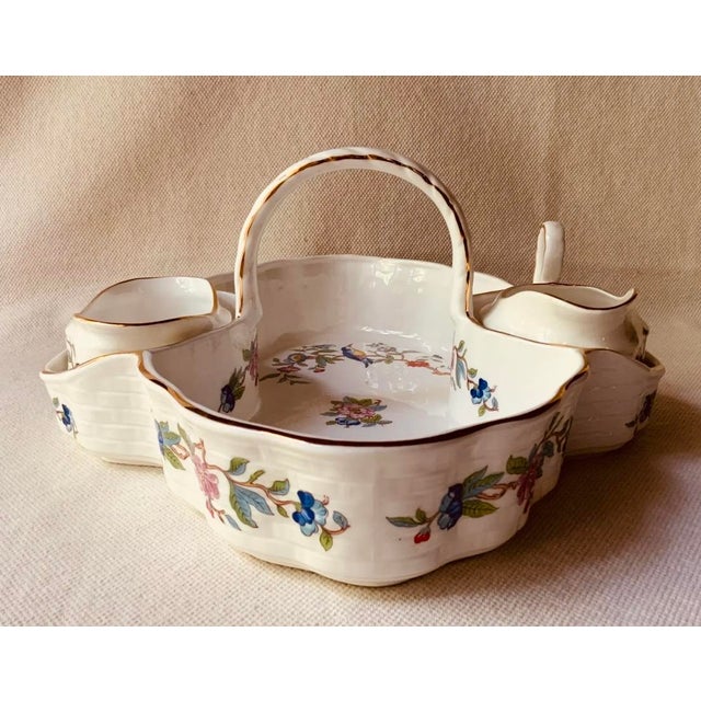 Vintage Aynsley "Pembroke" Bone China Strawberry Basket Set - 3 Pieces For Sale - Image 11 of 18