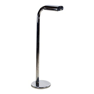 Mid-Century Chrome Reading Floor Lamp by Robert Sonneman For Sale