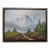 Vintage Impressionist Landscape Snowy Mountains Woods Acrylic on Canvas Framed 12x16 For Sale