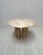 Small Vintage Minimalistic Round Travertine Dining Table, 1970s For Sale - Image 9 of 9