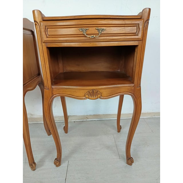 Louis XV Bedside Tables, 1970s, Set of 2 For Sale - Image 11 of 16