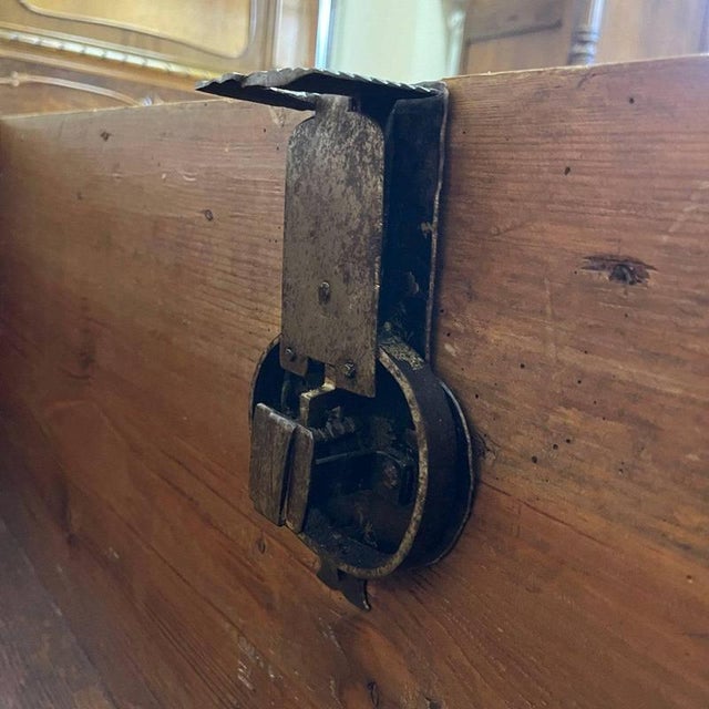 Antique Chest in Larch Wood and Iron Fittings, 1800s For Sale - Image 14 of 16