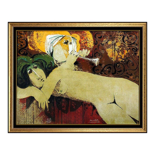Late 20th Century Reclining Nude, Sunol Alvar For Sale