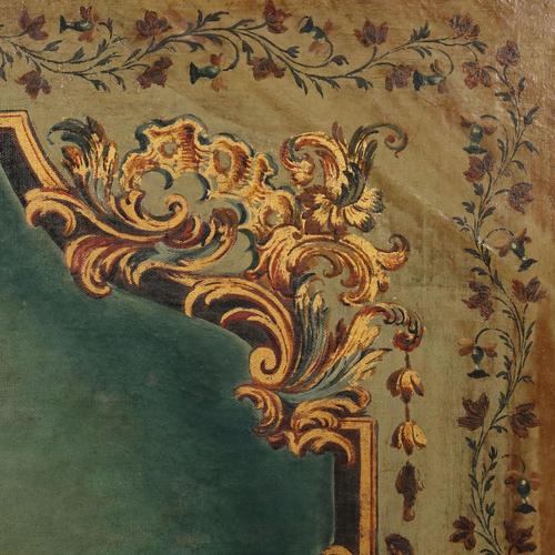 Italian Artist, Large Allegorical Overdoor Painting, Oil on Canvas For Sale - Image 7 of 11